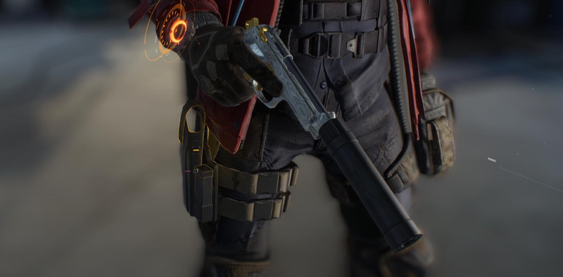 You get this high-end pistol for finishing the story. It seems okay? A little gaudy for my taste.